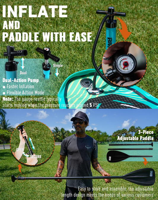 Inflatable Stand Up Paddle Board – Premium SUP Kit with Accessories